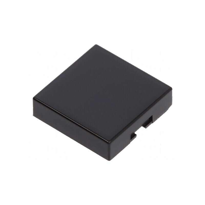 Capişon negru UB 12x12x3mm pentru protecţie şi finisare | Electronic-mag.ro | Componente Electronice