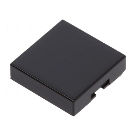 Capişon negru UB 12x12x3mm pentru protecţie şi finisare | Electronic-mag.ro | Componente Electronice