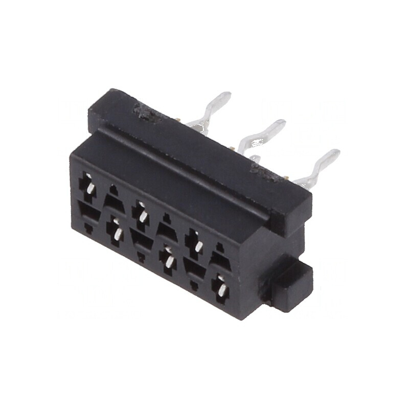 Micro-MaTch Soclu Mamă PIN 6 THT pentru PCB 2x3 - Conector Compact pentru Plăci de Circuit | Electronic-mag.ro | Componente Electronice