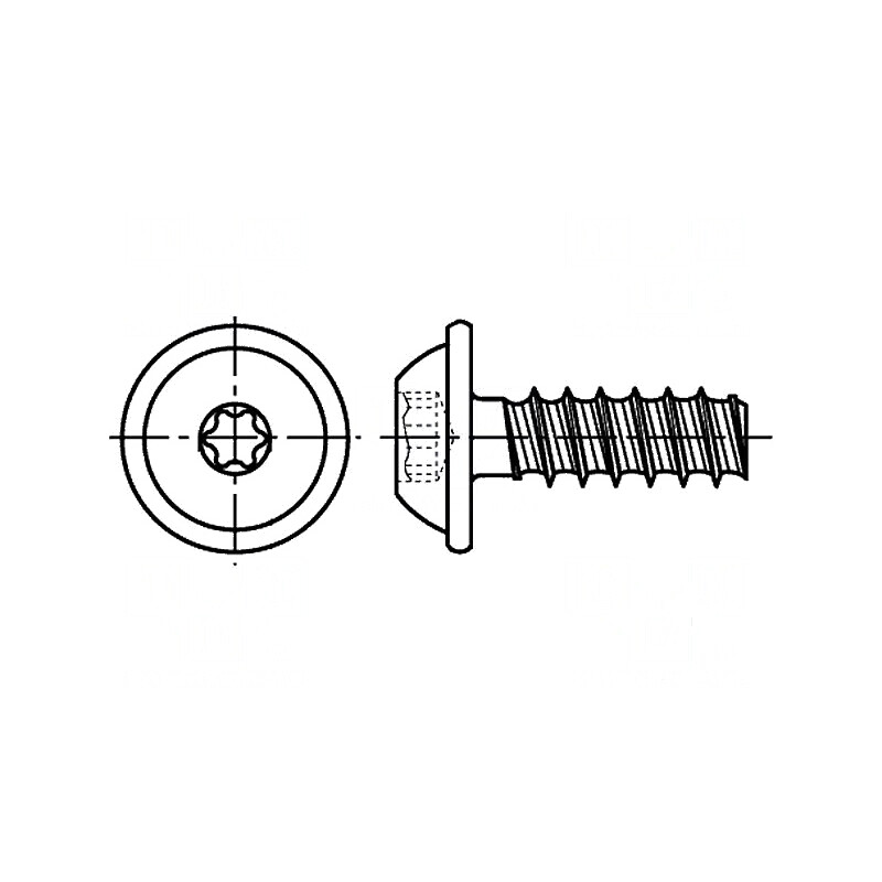 Şurub cu flanşă pentru plastic 4x16, cap buton Torx® TX20, din oţel | Electronic-mag.ro | Componente Electronice Şurub cu flanşă pentru plastic 4x16, cap buton Torx® TX20, din oţel | Electronic-mag.ro | Componente Electronice