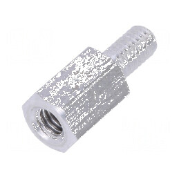 Piuliță distanțieră filetată 10mm M4 - Filet interior M4, Filet exterior M4 | Electronic-mag.ro | Componente Electronice