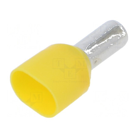 Vârf tub de capăt izolată dublă cupru 6mm² 10mm cositorit pentru conexiuni electrice | Electronic-mag.ro | Componente Electronice
