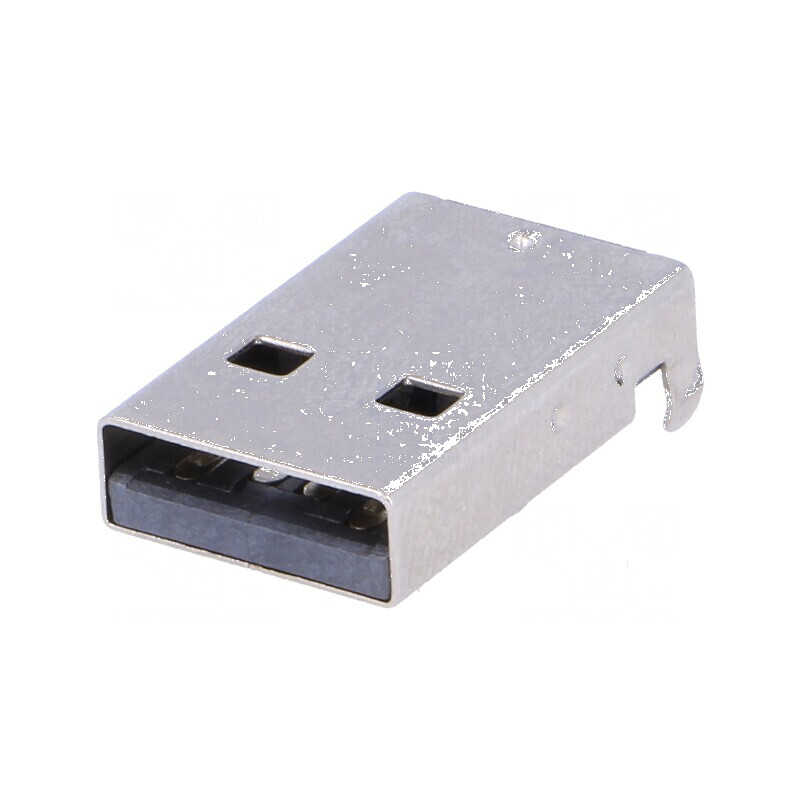Conector USB A mufă SMT unghi 90° 1,5A poliamidă 500V | Electronic-mag.ro | Componente Electronice