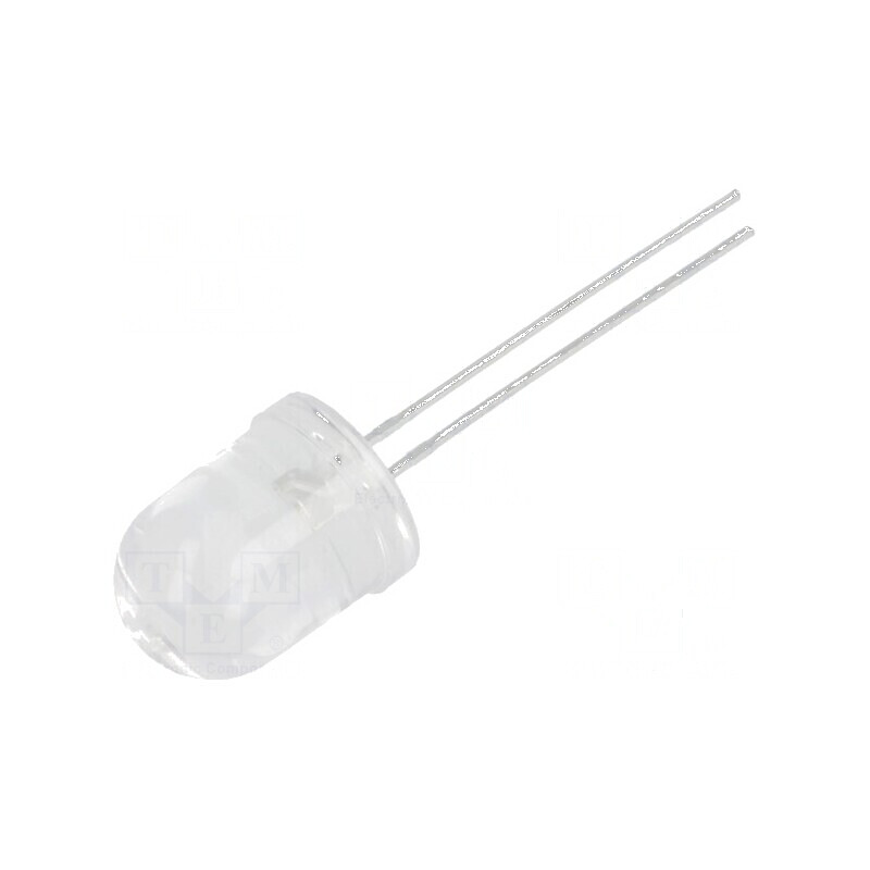 LED Alb Cald 10mm Convex 30° 8500÷14000mcd | Electronic-mag.ro | Componente Electronice
