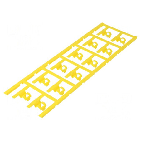 Markere galbene din poliamidă 66, 3,5÷7mm, rezistente la temperaturi între -40° și 100°C, tip clichet SFC | Electronic-mag.ro | Componente Electronice