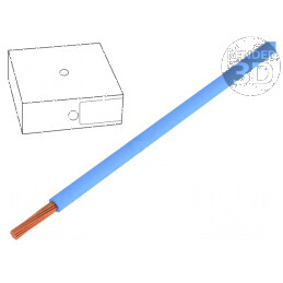 Cablu H05V-K litat Cu 1mm2 PVC albastru 300V, 500V - Clasa 5 - Utilizare electrică | Electronic-mag.ro | Componente Electronice