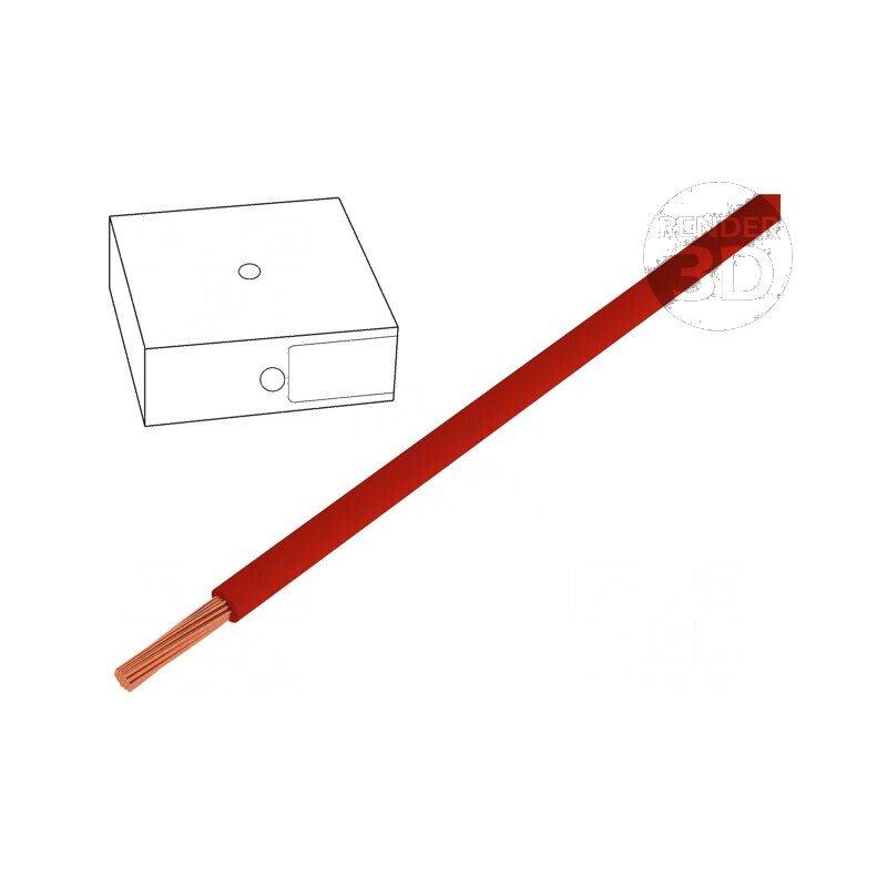 Cablu electric H05V-K 1mm2 PVC roșu 300V 500V Clasa 5 1x1mm2 | Electronic-mag.ro | Componente Electronice