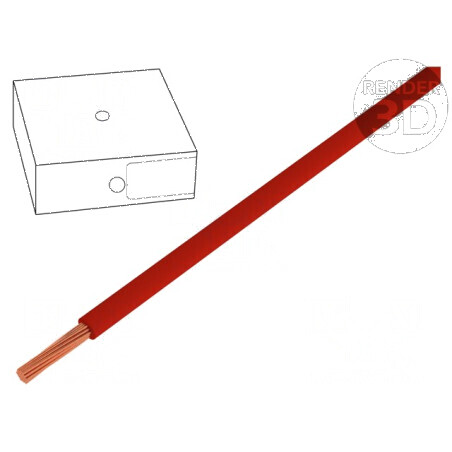 Cablu electric H05V-K 1mm2 PVC roșu 300V 500V Clasa 5 1x1mm2 | Electronic-mag.ro | Componente Electronice