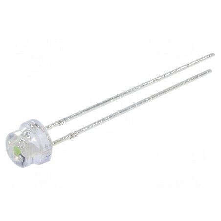 LED 4,8mm albastru (ice blue) 1700mcd 100° - Lumină LED pentru proiecte de iluminat | Electronic-mag.ro | Componente Electronice
