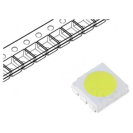 LED SMD 5060 PLCC6 Verde Fluorescent 18-21lm 120° - Lumină Eficientă pentru Iluminat Interior și Exterior | Electronic-mag.ro | Componente Electronice