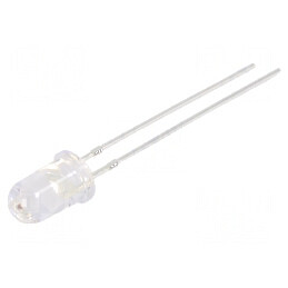 Emițător IR 5mm transparent 765÷795nm, putere optică 40÷50mW, unghi 15° THT | Electronic-mag.ro | Componente Electronice