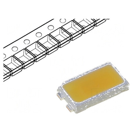 Banda LED SMD 5630 alb cald 10000÷17000mcd 2800-3500K 120° 150mA | Electronic-mag.ro | Componente Electronice