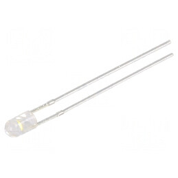 LED 3mm alb cald 2180÷3000mcd 30° convex pentru iluminat decorativ | Electronic-mag.ro | Componente Electronice