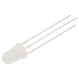 LED 5mm roșu/albastru 1560-2000mcd, 3000-4200mcd, unghi 30°, temperatură -30° până la 85°C | Electronic-mag.ro | Componente Electronice