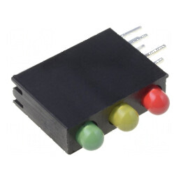 LED 3 culori 3mm, 3 diode, 20mA, 30° - iluminare decorativă | Electronic-mag.ro | Componente Electronice
