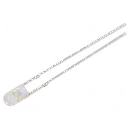 LED 3mm albă 3000÷4200mcd 30° convex 12VDC pentru iluminat decorativ | Electronic-mag.ro | Componente Electronice