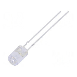 LED 5mm alb rece 1120÷1560mcd 100° plat 225mW pentru iluminare eficientă | Electronic-mag.ro | Componente Electronice