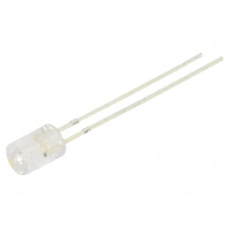 LED 5mm alb rece plat 5VDC 1120÷1560mcd 100° | Electronic-mag.ro | Componente Electronice