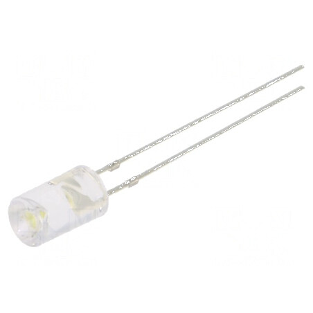 LED 5mm alb rece 750-1120 mcd 120° concav, iluminare eficientă | Electronic-mag.ro | Componente Electronice