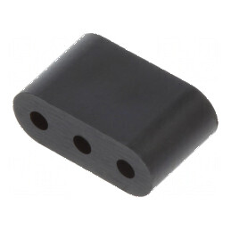 Bucșă de distanțare LED neagră Ø3mm Lungime 4,8mm UL94V-0 | Electronic-mag.ro | Componente Electronice