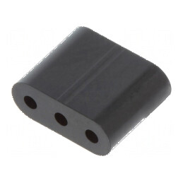 Bucșă de distanțare LED neagră Ø3mm Lungime 6,4mm UL94V-0 | Electronic-mag.ro | Componente Electronice