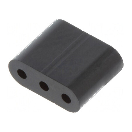 Bucșă de distanțare LED neagră Ø3mm Lungime 6,4mm UL94V-0 | Electronic-mag.ro | Componente Electronice