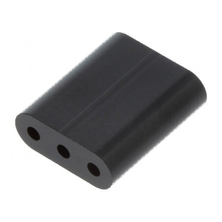 Bucșă de distanțare LED Ø3mm Lungime 9,5mm Neagră UL94V-0 | Electronic-mag.ro | Componente Electronice