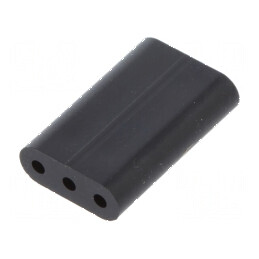 Bucșă de distanțare pentru LED Ø3mm Lungime 12,7mm Neagră UL94V-0 | Electronic-mag.ro | Componente Electronice