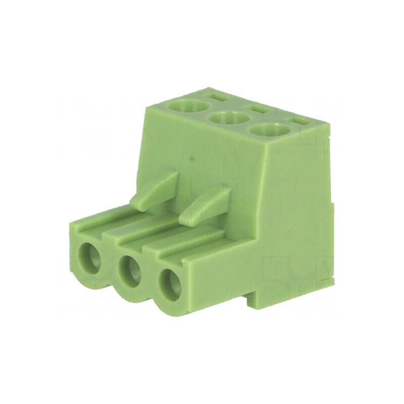 Regletă de conexiuni deconectabilă 5mm cu 3 mufe dreptunghiulare | Electronic-mag.ro | Componente Electronice