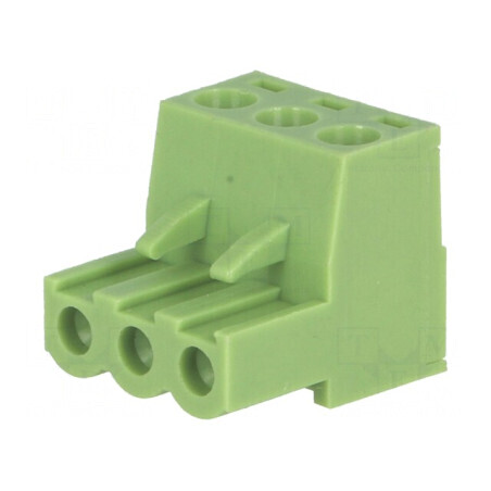 Regletă de conexiuni deconectabilă 5mm cu 3 mufe dreptunghiulare | Electronic-mag.ro | Componente Electronice