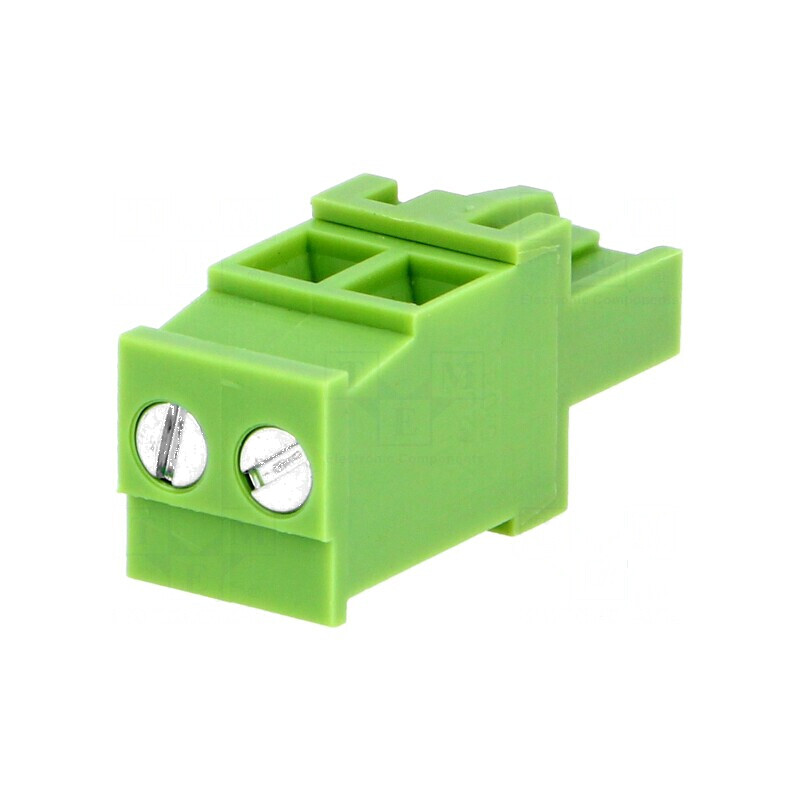 Regletă de conexiuni deconectabilă 5,08mm - 2 piste, mufă mamă | Electronic-mag.ro | Componente Electronice