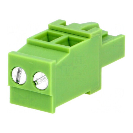 Regletă de conexiuni deconectabilă 5,08mm - 2 piste, mufă mamă | Electronic-mag.ro | Componente Electronice