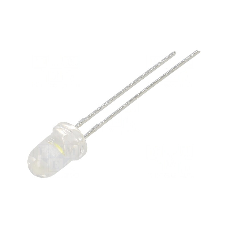 LED 5mm alb rece 28200÷64600mcd 15° cu parte frontală convexă | Electronic-mag.ro | Componente Electronice