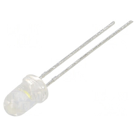 LED 5mm alb rece 28200÷64600mcd 15° cu parte frontală convexă | Electronic-mag.ro | Componente Electronice