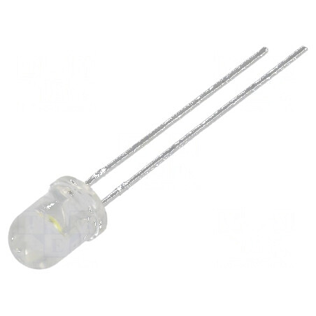 LED 5mm alb rece 5860-12000mcd 55° convex pentru iluminat | Electronic-mag.ro | Componente Electronice
