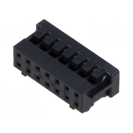 Conector cablu-cablu/PCB mufă mamă PIN 14 DF11 Pas 2mm drept | Electronic-mag.ro | Componente Electronice
