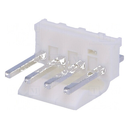 Conector cablu-placă soclu tată KK 396 3,96mm PIN 4 THT 7A - 4 pini | Electronic-mag.ro | Componente Electronice