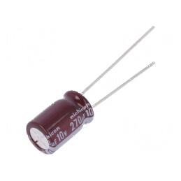 Condensator electrolitic low ESR THT 270uF 10VDC Ø8x11,5mm pentru aplicații electronice | Electronic-mag.ro | Componente Electronice