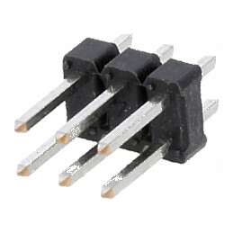Conector BERGSTIK II 2,54mm cu 6 pini tată pentru şiruri pini | Electronic-mag.ro | Componente Electronice