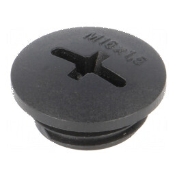 Capac de protecţie M16 1,5 IP54 din poliamidă neagră SKINDICHT® pentru conexiuni electrice | Electronic-mag.ro | Componente Electronice