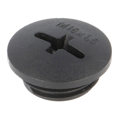 Capac de protecţie M16 1,5 IP54 din poliamidă neagră SKINDICHT® pentru conexiuni electrice | Electronic-mag.ro | Componente Electronice