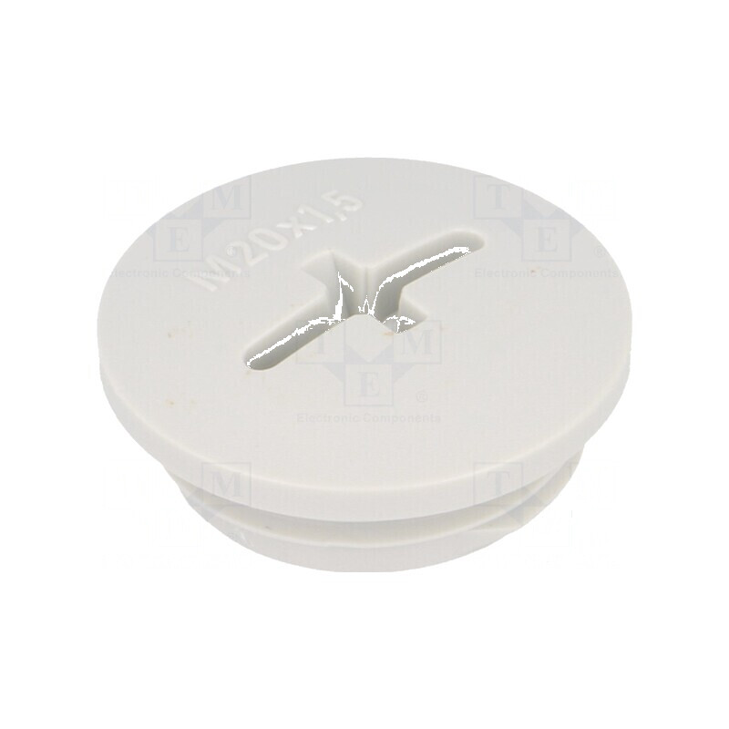 Capac de protecție M20 1,5 IP54 din poliamidă gri deschis pentru cabluri de 6mm | Electronic-mag.ro | Componente Electronice Capac de protecție M20 1,5 IP54 din poliamidă gri deschis pentru cabluri de 6mm | Electronic-mag.ro | Componente Electronice