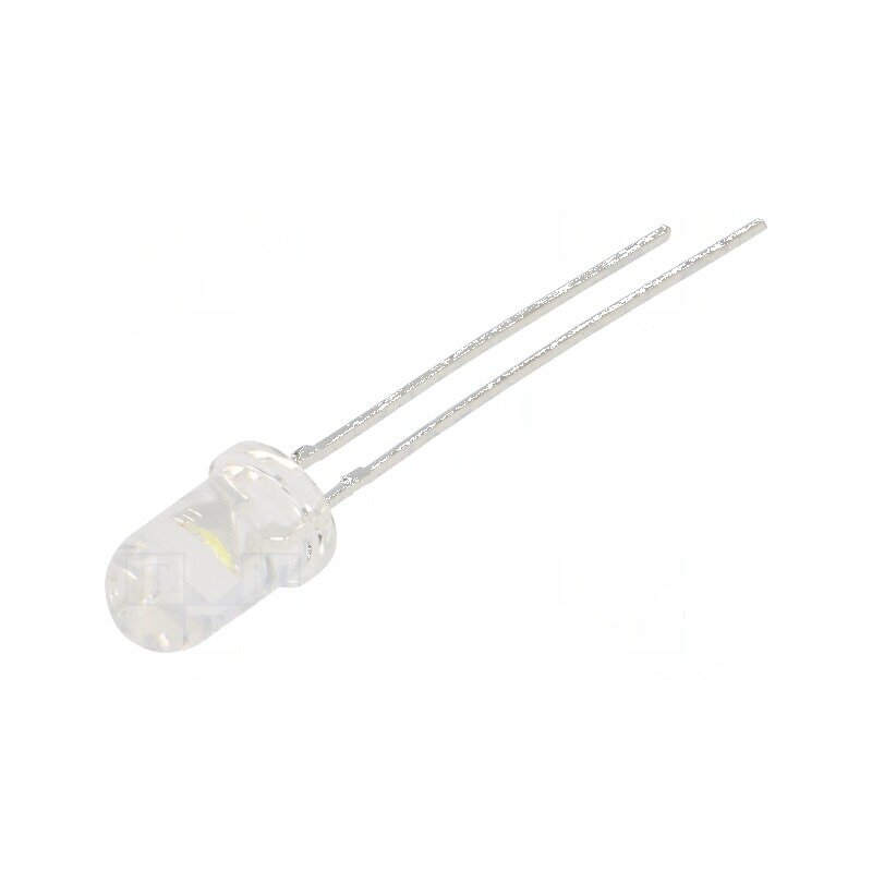 LED 5mm alb rece 8200-23500mcd 25° convex pentru iluminat | Electronic-mag.ro | Componente Electronice
