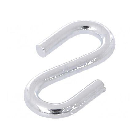 Zăvor de completare tip S din oțel zincat 6mm | Electronic-mag.ro | Componente Electronice