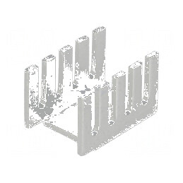 Radiator presat U TO202 TO220 - Dimensiuni: L: 19,05mm, W: 13,21mm, H: 12,7mm | Electronic-mag.ro | Componente Electronice