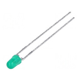 LED 3mm verde 4,2mcd 60° convex pentru iluminat decorativ | Electronic-mag.ro | Componente Electronice
