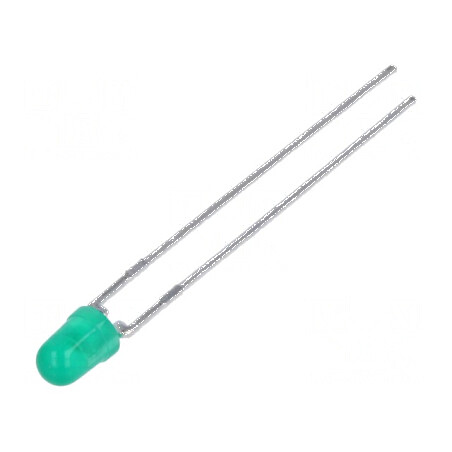 LED 3mm verde 4,2mcd 60° convex pentru iluminat decorativ | Electronic-mag.ro | Componente Electronice
