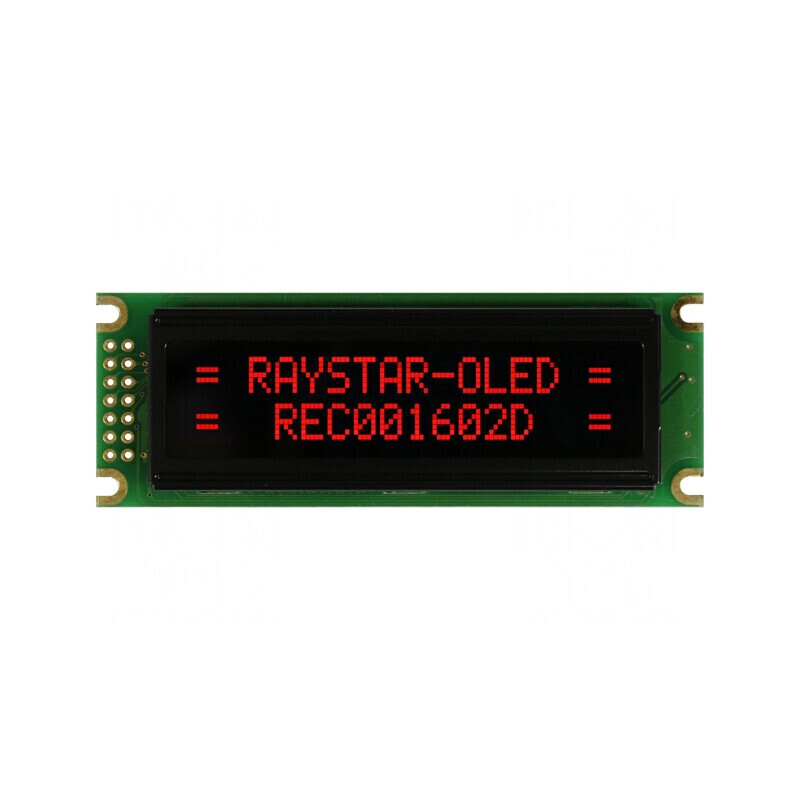 Afișaj OLED Alfanumeric 16x2  Roșu 85x30x10mm | Electronic-mag.ro | Componente Electronice