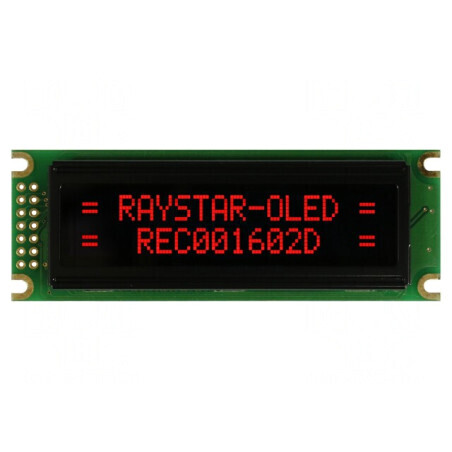 Afișaj OLED Alfanumeric 16x2  Roșu 85x30x10mm | Electronic-mag.ro | Componente Electronice