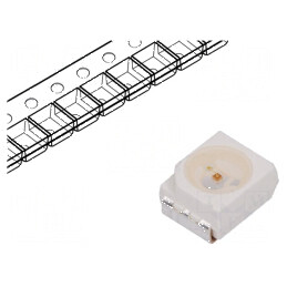 LED SMD 3528 PLCC2 Verde 2,8÷8mcd 3,5x2,8x1,9mm 120° 20mA - Banda LED | Electronic-mag.ro | Componente Electronice